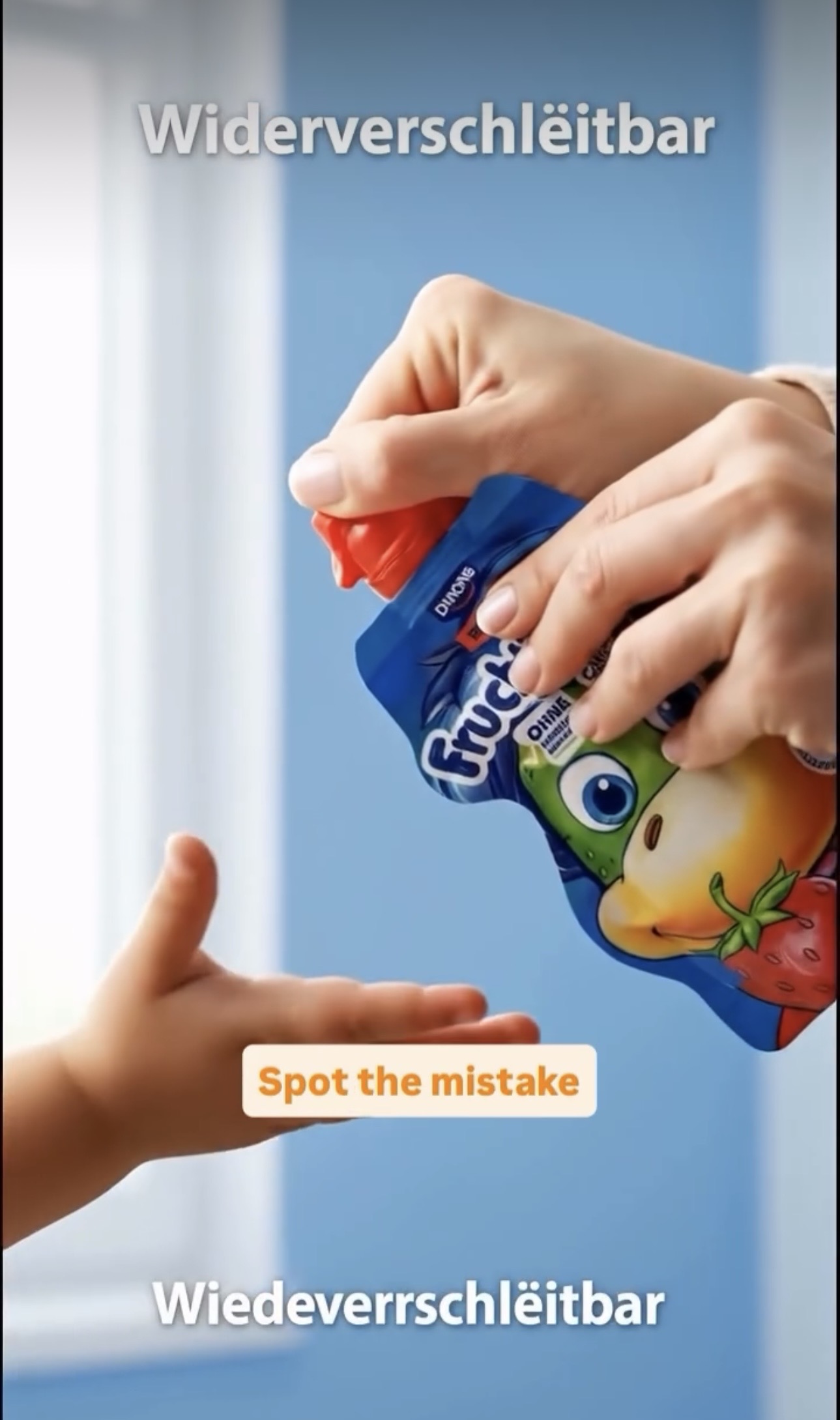 AI hallucinated packaging text on a product
